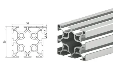 50 Series T-Slot Extrusion Aluminum Profile